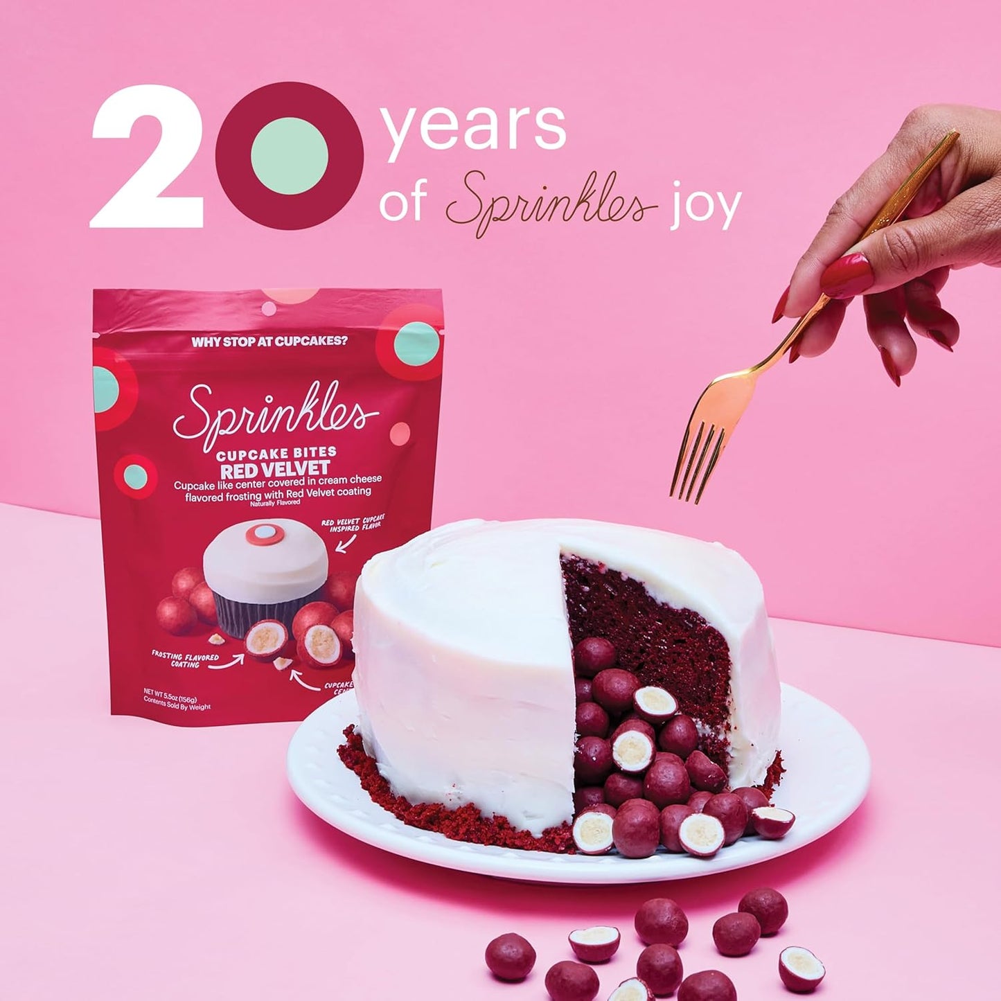 Sprinkles Cupcake Bites, Red Velvet Flavor (2 Pack)
