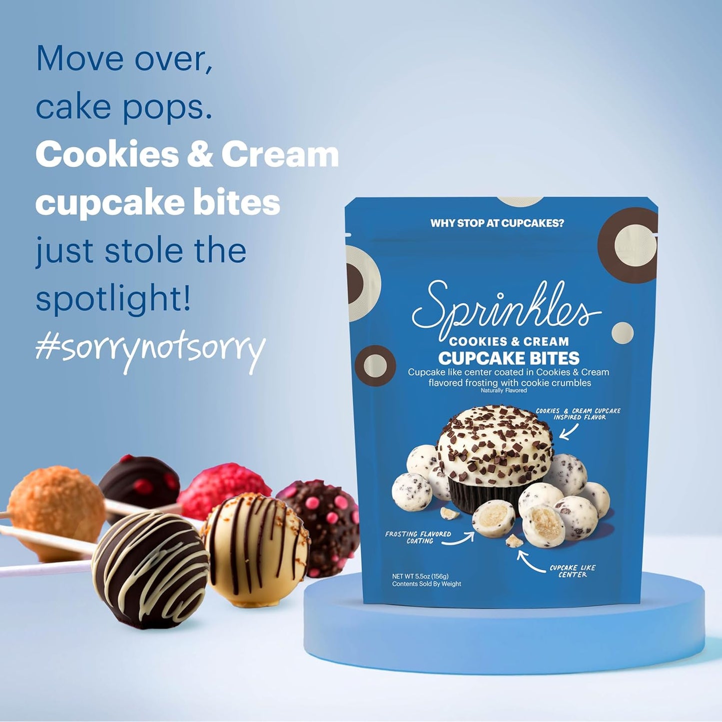 Cookies & Cream - Sprinkles Cupcake Bites (2 Pack)