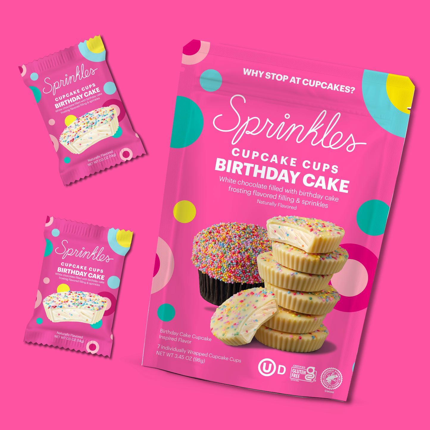 Birthday Cake Cupcake Cups (3 Pack)
