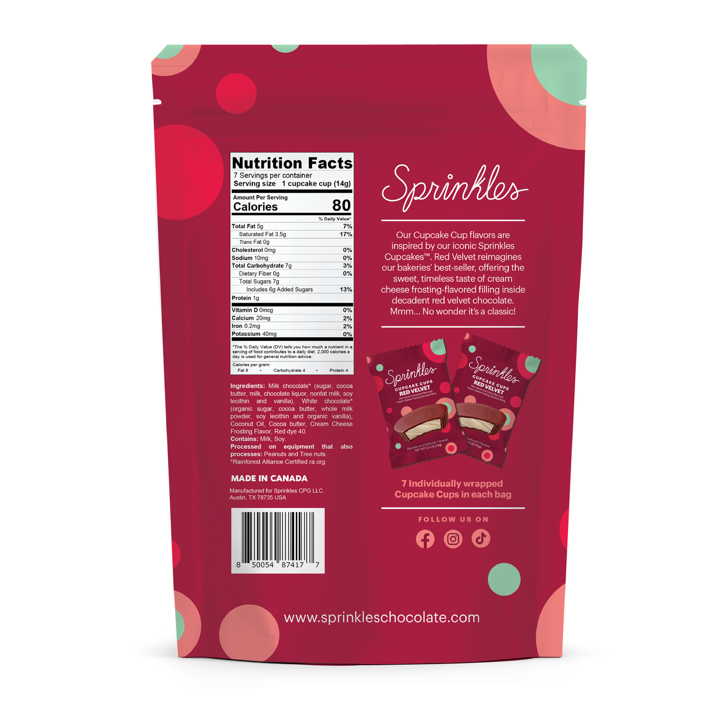 Red Velvet Cupcake Cups (3 Pack)