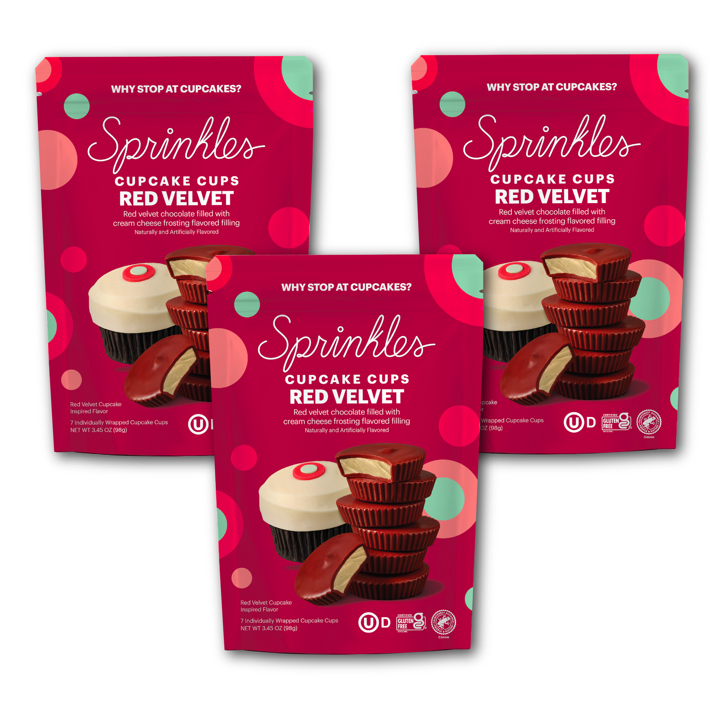 Red Velvet Cupcake Cups (3 Pack)