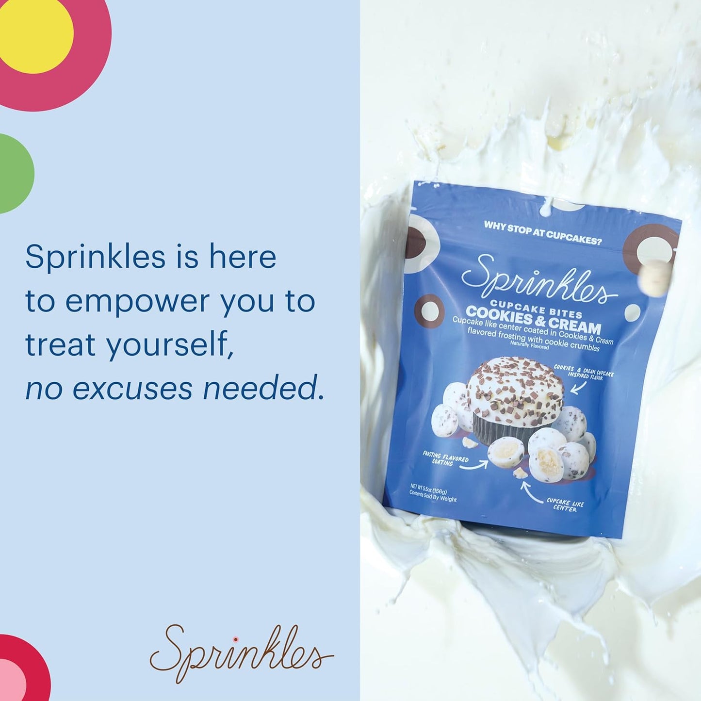 Cookies & Cream - Sprinkles Cupcake Bites (2 Pack)