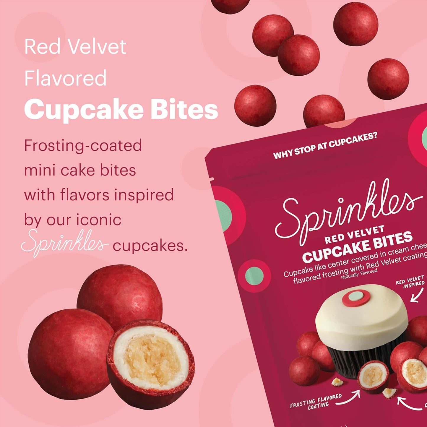 Sprinkles Cupcake Bites, Red Velvet Flavor (2 Pack)