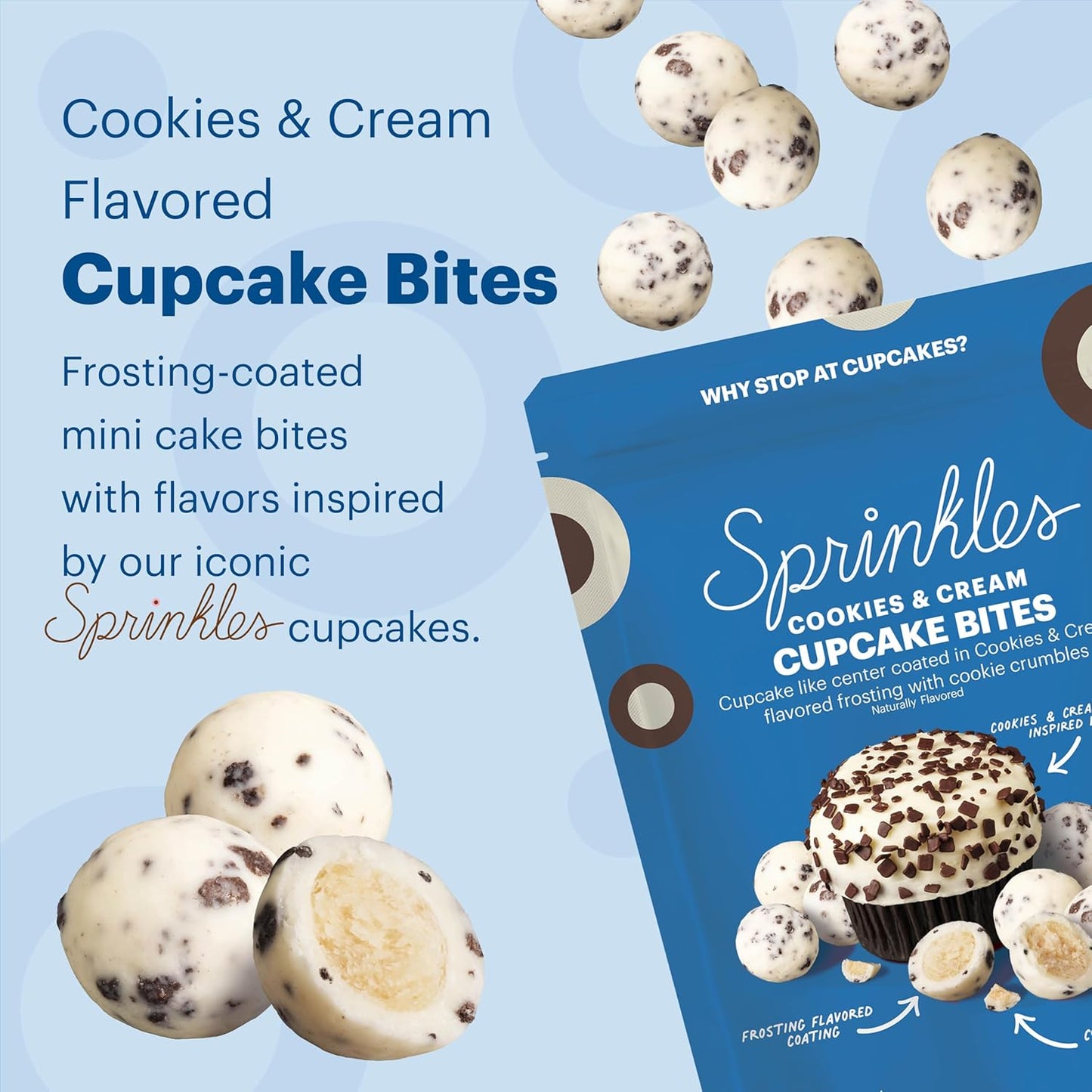 Cookies & Cream - Sprinkles Cupcake Bites (2 Pack)