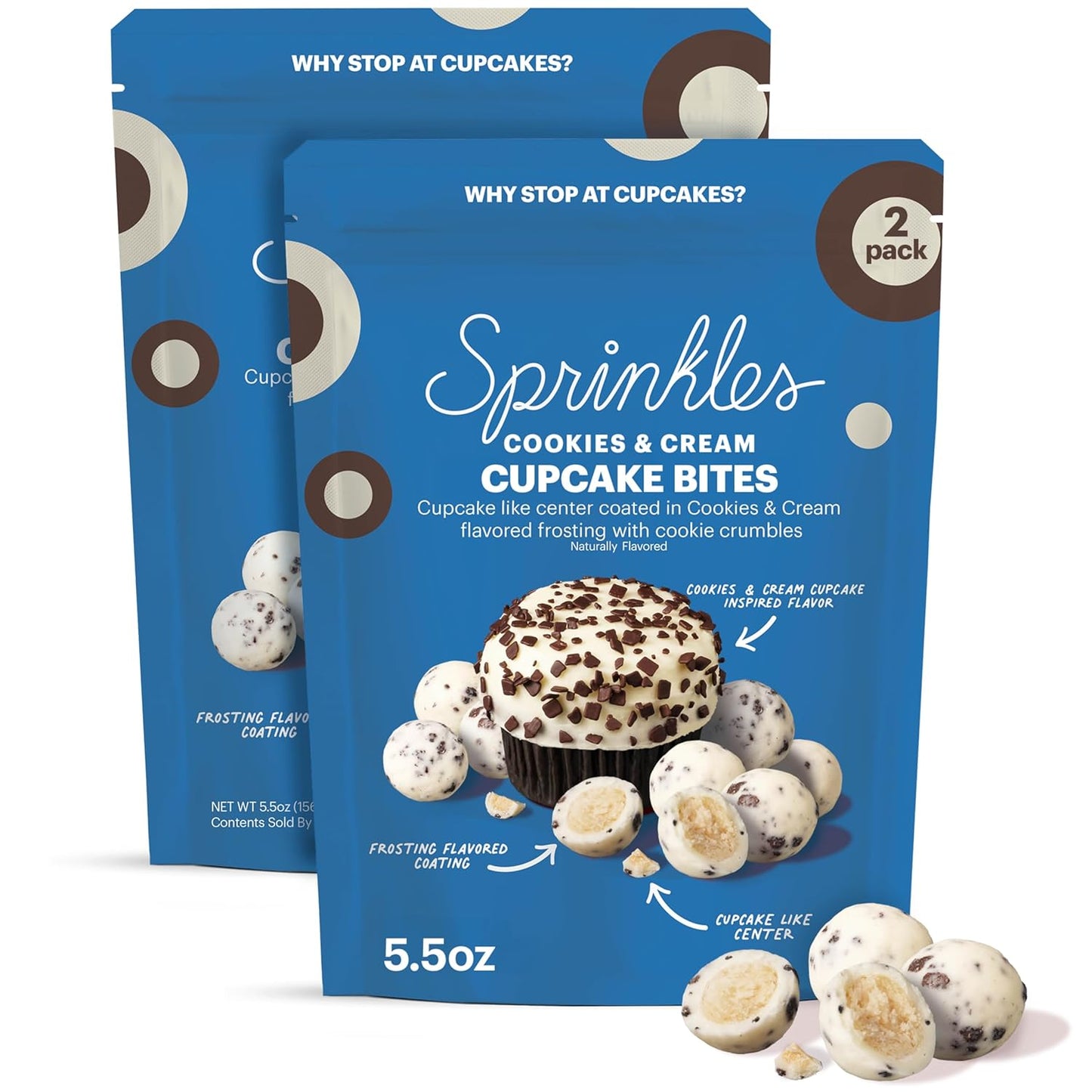 Cookies & Cream - Sprinkles Cupcake Bites (2 Pack)