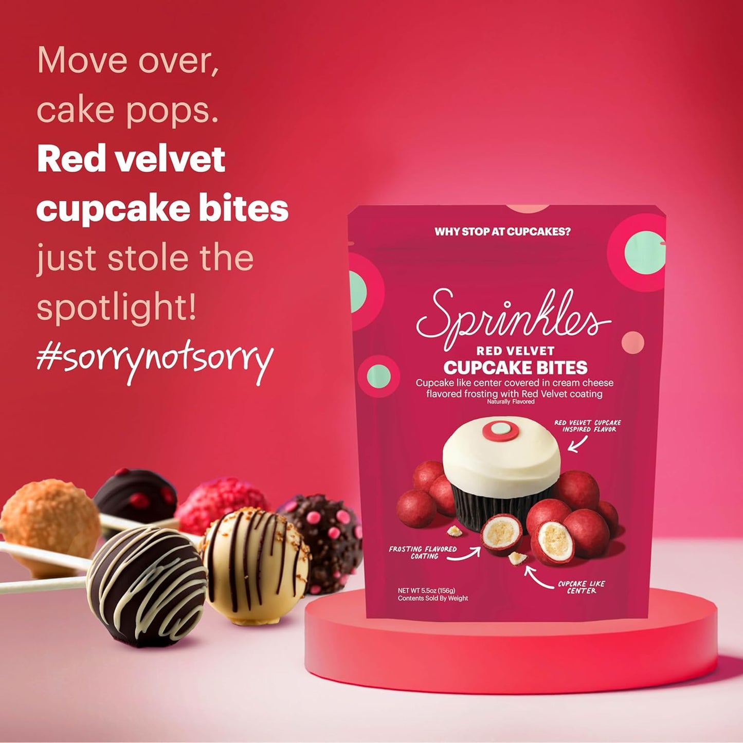 Sprinkles Cupcake Bites, Red Velvet Flavor (2 Pack)