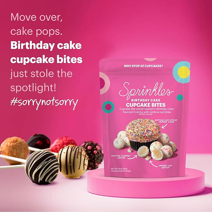 Sprinkles Cupcake Bites (2 Pack)